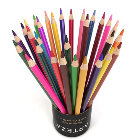 colored pencils triangle shaped set   arteza
