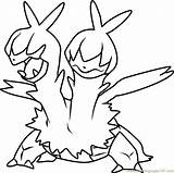 Coloring Zweilous Zygarde Zapdos Coloringpages101 Pokémon Jellicent Vulpix Charizard Getdrawings sketch template