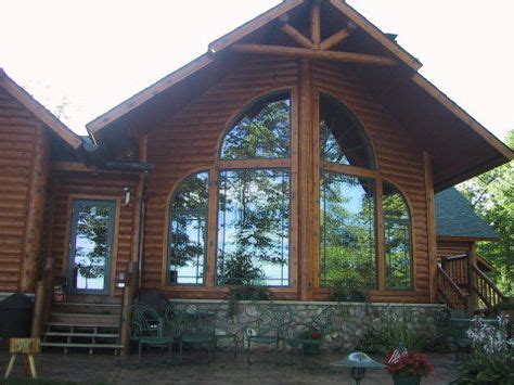fantastic    log home  cabin  angled front   log home   perfect