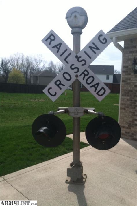 armslist  saletrade railroad crossing sign lights bell railroad phone