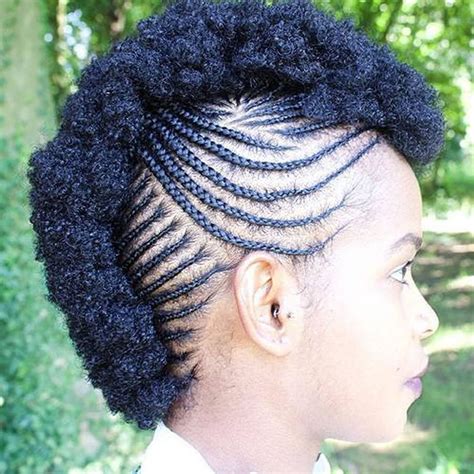glamorous braided mohawk hairstyles  girls  women