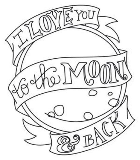 love    moon   coloring pages part