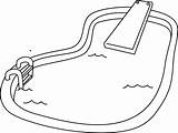 Clipart Swimming Clipartix Clip Pool sketch template