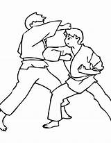 Judo Walka Kolorowanka Walki Druku Prezentują Chłopcy Należy Trenować Walkę Poznać Regularnie Tajniki Aby Zasady Obrazku Tak sketch template