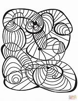 Abstract Coloring Doodle Pages Printable Drawing Doodles Categories sketch template