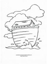 Ark Coloring Bible Pages Noah Jonah Whale sketch template