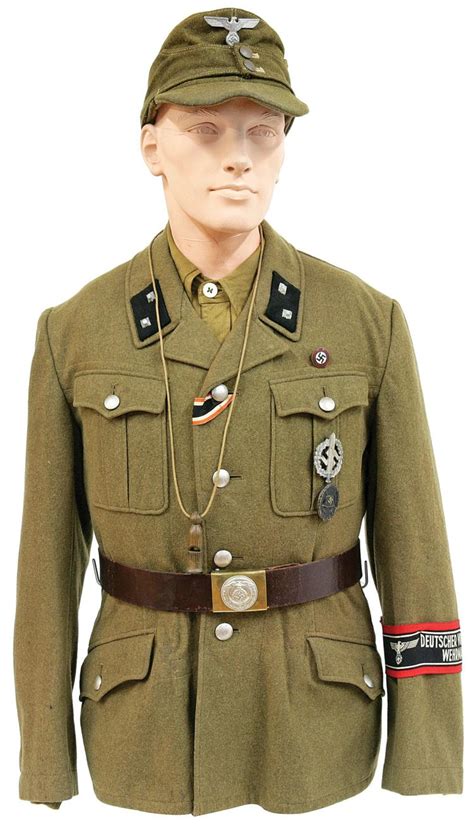Late War Nsdap Volkssturm Uniform Grouping