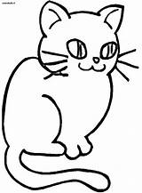 Gatti Petit Coloriage Gatto Pisicuta Dessin Cu Colorat Mamiferos Colorir Katzen Kucing Stampare Cat16 Coloratutto Micio sketch template