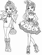 Coloring After High Ever Pages Printable Faybelle Swan Duchess Thorn sketch template