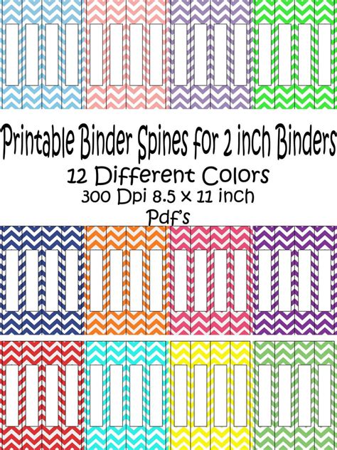 binder spine template google docs