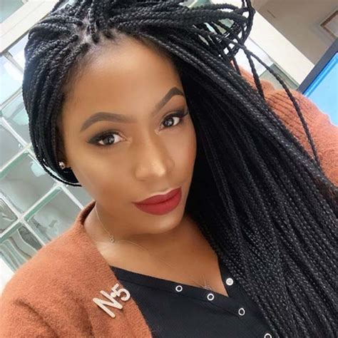 43 pretty small box braids hairstyles to try stayglam