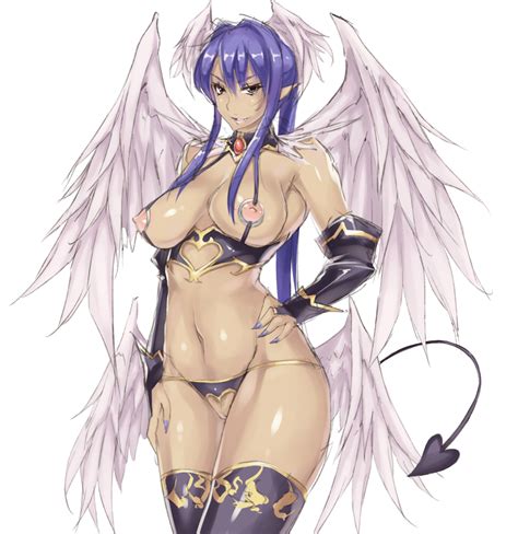 rule 34 angel wings blue hair breasts copyright request