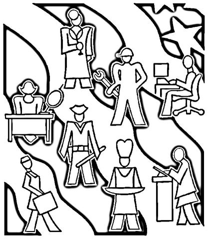 careers coloring page supercoloringcom