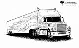 Truck Transportation Coloring Drawing Printable Pages Drawings sketch template