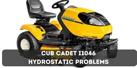 cub cadet  hydrostatic problems troubleshooting tips