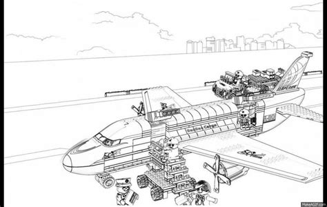 lego airplane coloring sheet airplane pictures  color printable
