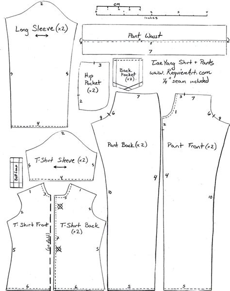 printable sewing patterns  ken doll clothes templates