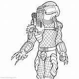 Predator Alien Xcolorings sketch template