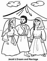 Marries Jakob Esau Bibel Ausmalen Kindergottesdienst Biblia Laban Rebekah Isaac Getcolorings sketch template