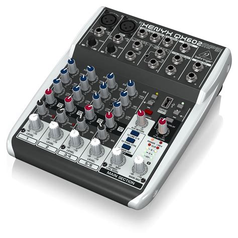 behringer xenyx qxmp  input mixer  mp player  gearmusic