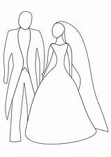 Huwelijk Kleurplaat sketch template