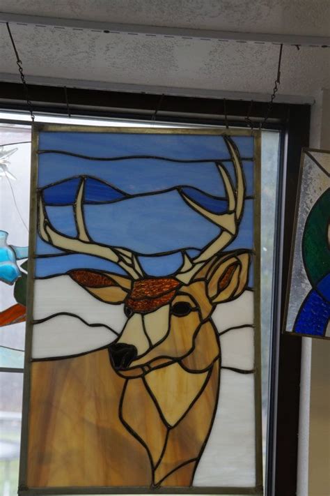 Stained Glass Buck With Images Stained Glass Art