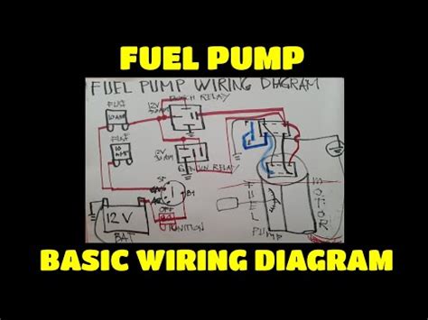 fuel pump wiring diagram youtube
