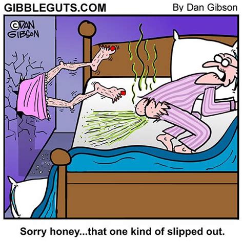 a cartoon about an elderly couple in bed old man farts funny web