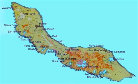 curacao map