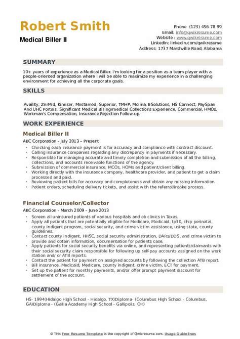 medical coding resume format    sample doctor resume