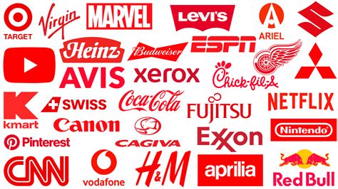 famous logos  red