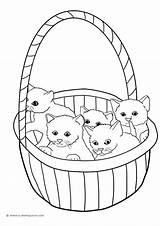 Puppy Coloring Pages Kitty Getdrawings Cute sketch template