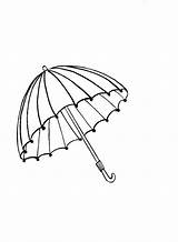 Umbrella Coloring Pages sketch template