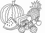 Buah Buahan Mewarnai Mewarna Tempatan Watermelon Pineapple Lukisan Himpunan Bagus Diwarnai Sayur Sayuran Kartun Cikguayu Turun Muat Hebat Segera Nanas sketch template