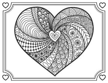 valentines day mandala coloring pages   classy classroom vip