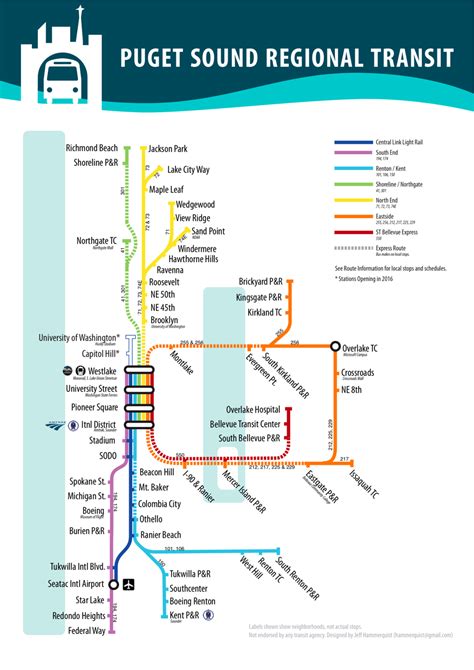 thinking metros maps seattle transit blog