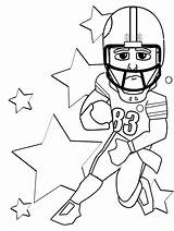 Pages Coloring Quarterback Getcolorings Football Player sketch template