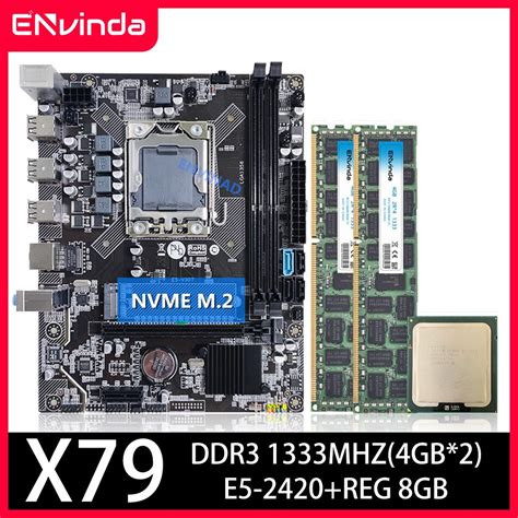 Envinda X79 Placa Mãe Lga 1356 Conjunto Kit Com Xeon E5 2420