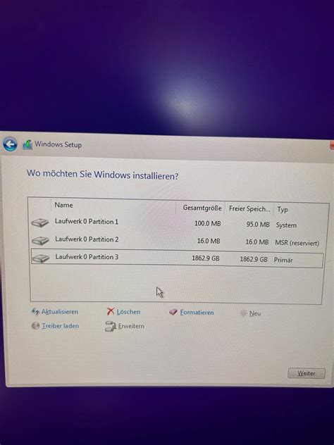 windows installieren aber welches laufwerk computer pc windows