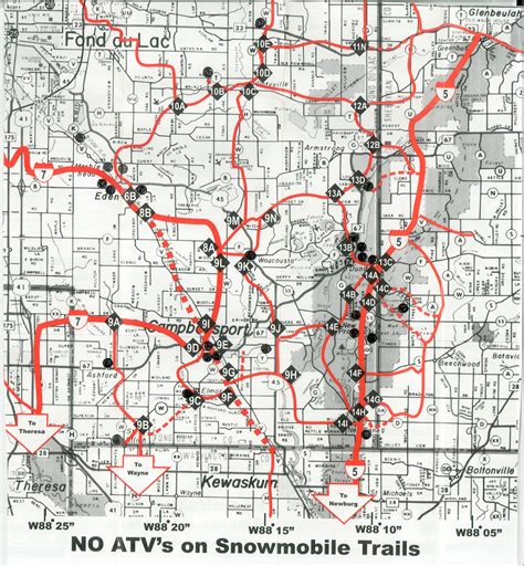 wisconsin counties online snowmobile trail maps hcs snowmobile forums