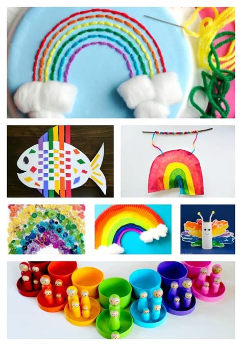 rainbow kids crafts arty crafty kids