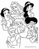 Princesas Coloring Princesses Ploo Kleurplaat Characters sketch template