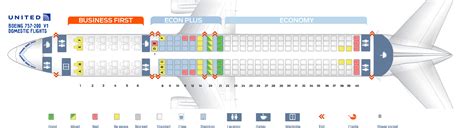 seat map boeing   united airlines  seats  plane