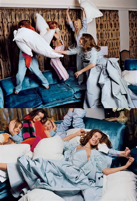 Elle Fanning Gets In A Pillow Fight With Natalia Vodianova