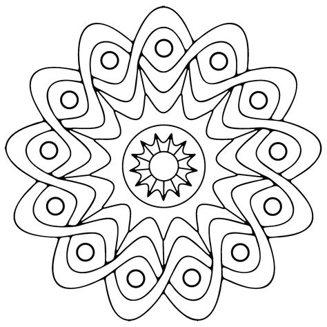 simple geometric coloring pages  getdrawings