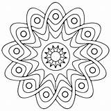 Coloring Pages Geometric Simple Pattern Getdrawings sketch template