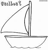 Sailboat Toddlers Sailboats sketch template