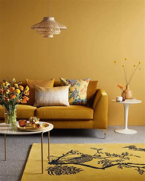 color story mustard yellow  interior design  nordroom