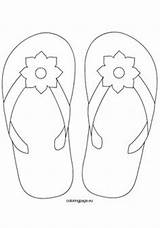 Flop Verano Getdrawings Flops Sandals Coloringpage Apliques Chinelo Bordar Chinelos Colorir Zapatos Edredones Flipflops Sobres Embroidery Tsgos Plateau Dibujar Sacos sketch template