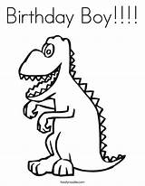 Coloring Birthday Boy Rex Pages Dinosaur Tyrannosaurus Outline Indominus Template Getdrawings Twistynoodle Built Favorites California Login Usa Add Cursive Noodle sketch template